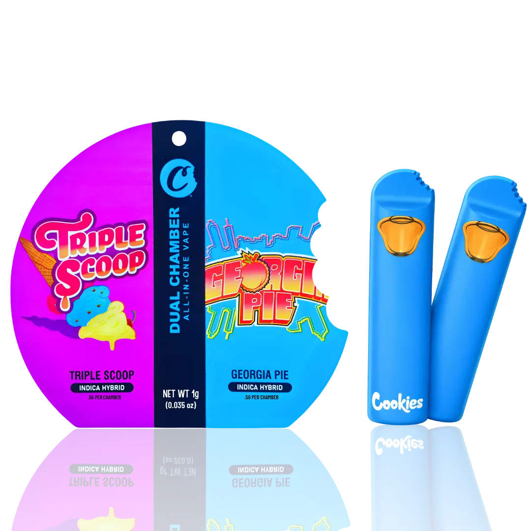 Cookies - Dual Chamber Vape 1ml - Triple Scoop × Georgia Pie