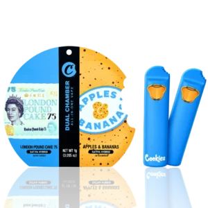 Cookies - Dual Chamber Vape 1ml - London Pound Cake × Apples N' Bananas